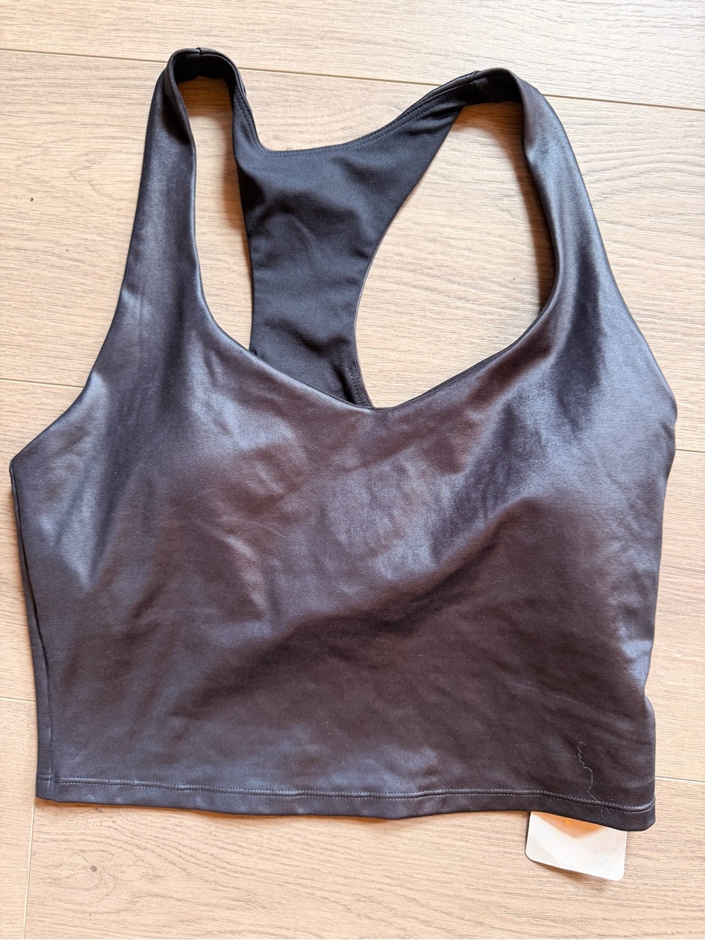 Fabletics Black Racerback Sports Bra Top